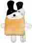 01042 Patchwork Pet Snuggee Soft Fleece Dog On Cardstock Blanket