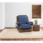 047293445385 Sure Fit Quilted Denim Recliner Slipcover