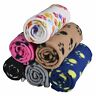 06w3000s6 Marjunsep Lovely Pet Paw Prints Fleece Blankets For Dogs Cats