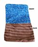 099994819927 Undisclosed Blue Western Luxurious Plush Big Baby Blanket