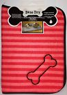 117865 Bone Dry New Embroidered Microfiber Pet Mat Pink Red Dog