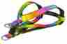 R001-hm 18-24-inch Sassy Dog Wear Rainbow Harness Medium 639737692761