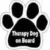 2-inch Imagine This Paw Car Magnet Therapy Dog On Board 5-1 By 729173904068