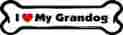 B0119 2inch Imagine This Memorials I Love My Grandog Bone Car Magnet By 7inch Gift New 729173901197