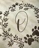 3570975 Unbranded Farmhouse Monogram Pet Dog Cat Throw Blanket Country Home