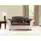 47293430572 Sure Fit Vintage Leather Reversible Loveseat Cover