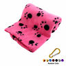 4894425690146 Ids Pink Paw Print Soft Warm Fleece Pet