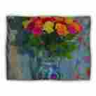 50-in Kess Inhouse S Seema Z Spring Bouquet Orange Flowers Pet Blanket 60 By 616913441030