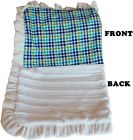 500-132 Mirage Aqpdjb Plaid Luxurious Plush Pet Blanket Aqua Jumbo Size 099994248758