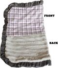 500-133 Mirage Pkpdjb Plaid Luxurious Plush Pet Blanket Pink Jumbo Size 099994248789