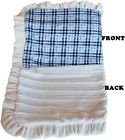 500-134 Mirage Blpdhl Plaid Luxurious Plush Pet Blanket Blue 1 2 Size 099994248796
