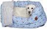 5053707037409 Pet Face Petface Sandpiper Blue Small Dog Bed