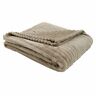 512839640679 Homeroots Decor Beige Ultra Soft Ribbed Style Throw