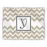 616913452463 Kess Inhouse Dog Blanket Original Monogram Chevron Tan