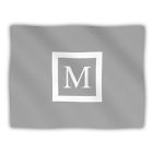 616913453644 Kess Inhouse Original Monogram Solid Grey Letter Pet