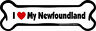 729173901579 Imagine This Newfoundland Bone Car Magnet Love My