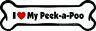 729173901630 Imagine This Bone Car Magnet Love My Peekapoo