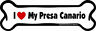 729173901753 Imagine This Presa Canario Bone Car Magnet Love