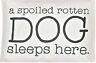 40368 8 14480 6 Collins Nip Pillowcase Spoiled Rotten Dog Sleeps Here