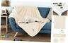 80-pet6151 Petmaker Waterproof Pet Blankets Soft Plush Throw Protects Cream
