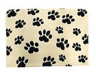 9900983 Twingo Pet Blanket Brown Paw Print Soft Fleece 635648516103