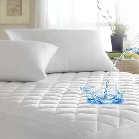 Qmc44-wp Abstract Bed Mattress Protector Waterproof - Quilted Pads Fitted B