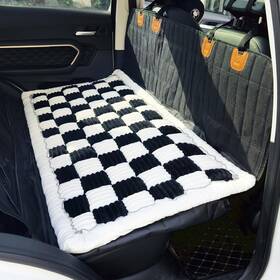Aeeis066 Aeeishomereform Backseat Pet Bed Mat Plaid Dog For Car Back Seat Furry Covers L