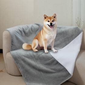 Aiwek 734172249614 Waterproof Pet Dog Blankets Pattern Printing Super Soft Warm Fluffy Faceclot