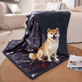 Aiwek 734172249638 Dog Blanket Soft Fleece Blankets For Large Dogs Fluffy Flannel Pet Cat P