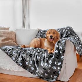 Aiwek 788135471628 Waterproof Pet Blanket Dog Blankets Pattern Printing Super Soft Warm Fluffy
