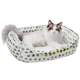 016xs Aiwikide Dog Sofa Bed Anti-anxiety Puppy Cuddler For And Cat Rectangle W
