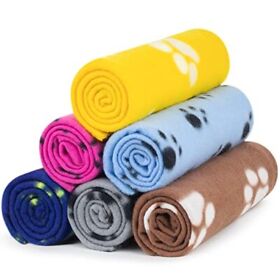 Ak Kyc 6 Pack Mixed Puppy Blanket Cushion Dog Cat Fleece Blankets Pet Sleep Mat