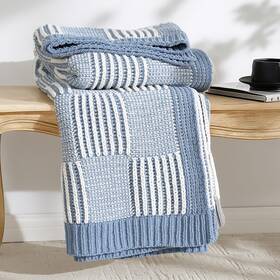 Jf022501284 Amé Lie Home Knit Throw Blanket Soft Chenille Cozy Breathable Pineapple Chu