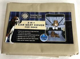 American Kennel Club 840294110371 Tan 50x47 Inch Waterproof Car Seat Cover Backseat Sling New