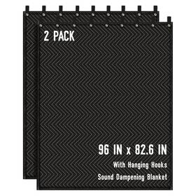 Amufon Amu-4 2pcs Large Sound Dampening Blanket 96 Inch X 80 Absorbing Studio N