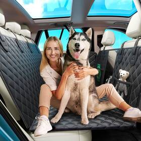 Dcs01 Amzentials Dog Car Seat Cover For Back 57x78 Inches Waterproof With Safety Stra