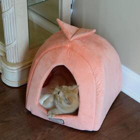 C10hcs Armarkat C10hcs/mb Cat Bed Orange And Ivory