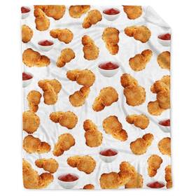 199mt199 Artblanket Chicken Nuggets Blanket Gifts 40x30 In For Pet Thorw Blankets