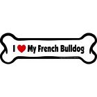 B0087 Refrigerator Magnets Bone Car Magnet Love My French 729173900879