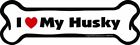 B0107 Imagine This Bone Car Magnet Love My Husky 729173901074