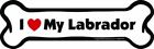 B0137 Imagine This Bone Car Magnet Love My Labrador 729173901371