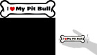 B0167 Bone Car Magnet Love My Pit Bull By 729173901678