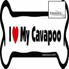 B0792 Bone Car Magnet Love My Cavapoo By Free 729173907922