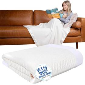0850045094 Baby Morgan Adult Thermal Waffle Weave Throw Blanket - Soft Lightweight