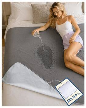 Banana Passion Mds03x20 Gripme Waterproof Blanket For Bed Non-slip Silicone Grip Backing Queen And