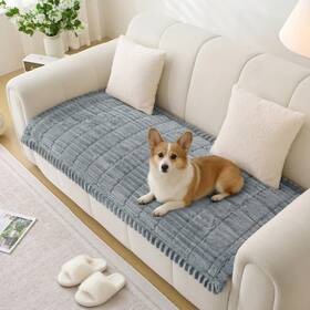 Grey-59in Baoszty Pet Couch Covers For Sofa Washable Non Slip Dog Cover Protector Fri