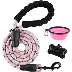 B0f82xdpbw Barkbay Heavy Duty Dog Leash For Large Dogs - 4/5/6 Ft Comfortable Handle