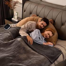 Bearhug 973497694981 Electric Blanket Full Size 77 Inch X 84 Velvet And Sherpa Heated