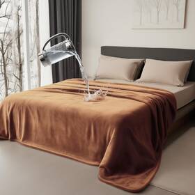 Bedding Aid 628124208265 Waterproof Blanket For Couples With Spill-proof Protection Double Size Flann