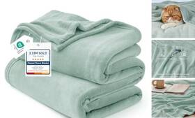 Myq011-172 Bedshe Gentlesoft Twin Xl Fleece Blanket Dorm Bedding 66 Inch X 90 Sage Green